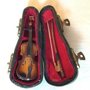 Miniature Violin  3.25,   inches with Case